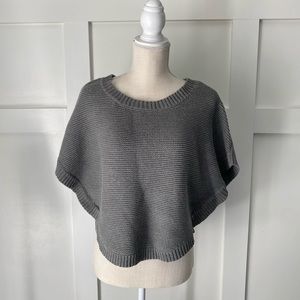 Like New Express Gray Knit Poncho